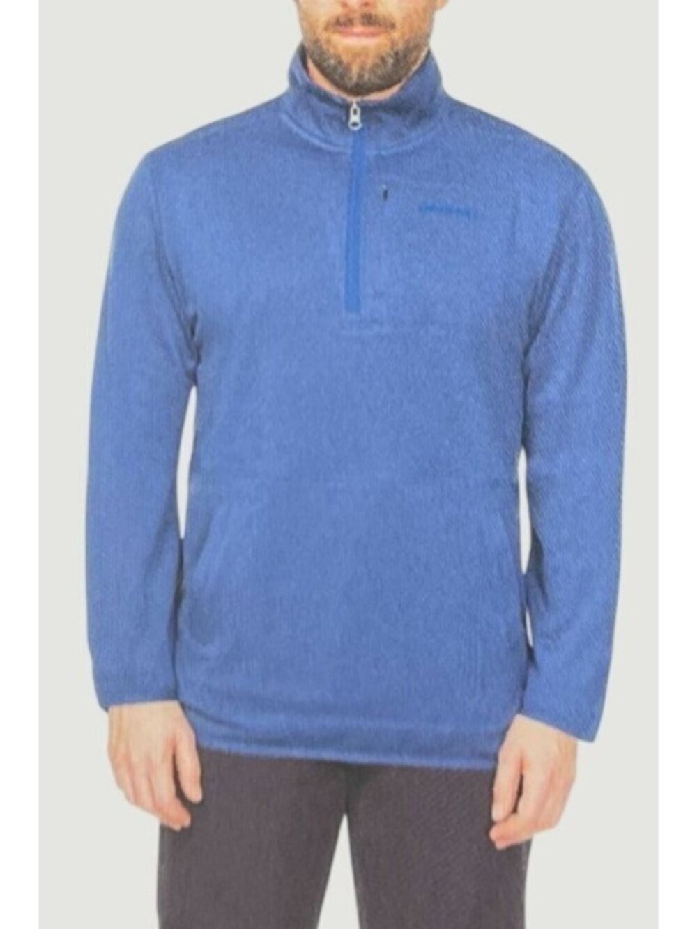 Merrell Men's Size S Blue Half-Zip  Pullover Fleece Sweatshirt H2046